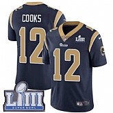 Nike Rams 12 Brandin Cooks Navy 2019 Super Bowl LIII Vapor Untouchable Limited Jersey,baseball caps,new era cap wholesale,wholesale hats